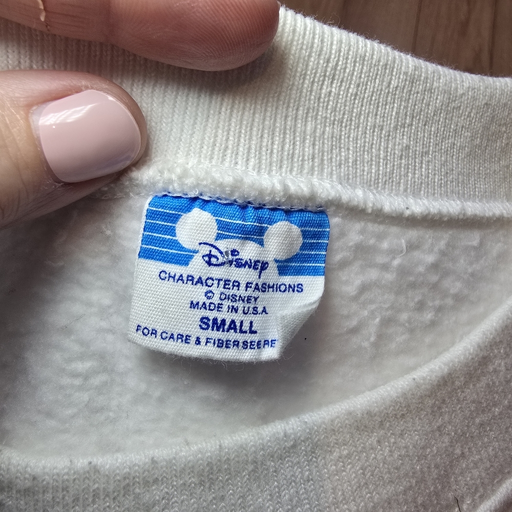 Vintage 1982 Disney World Epcot Center Raglan Sweatshirt Sz Small USA Made 80s - Picture 5 of 9